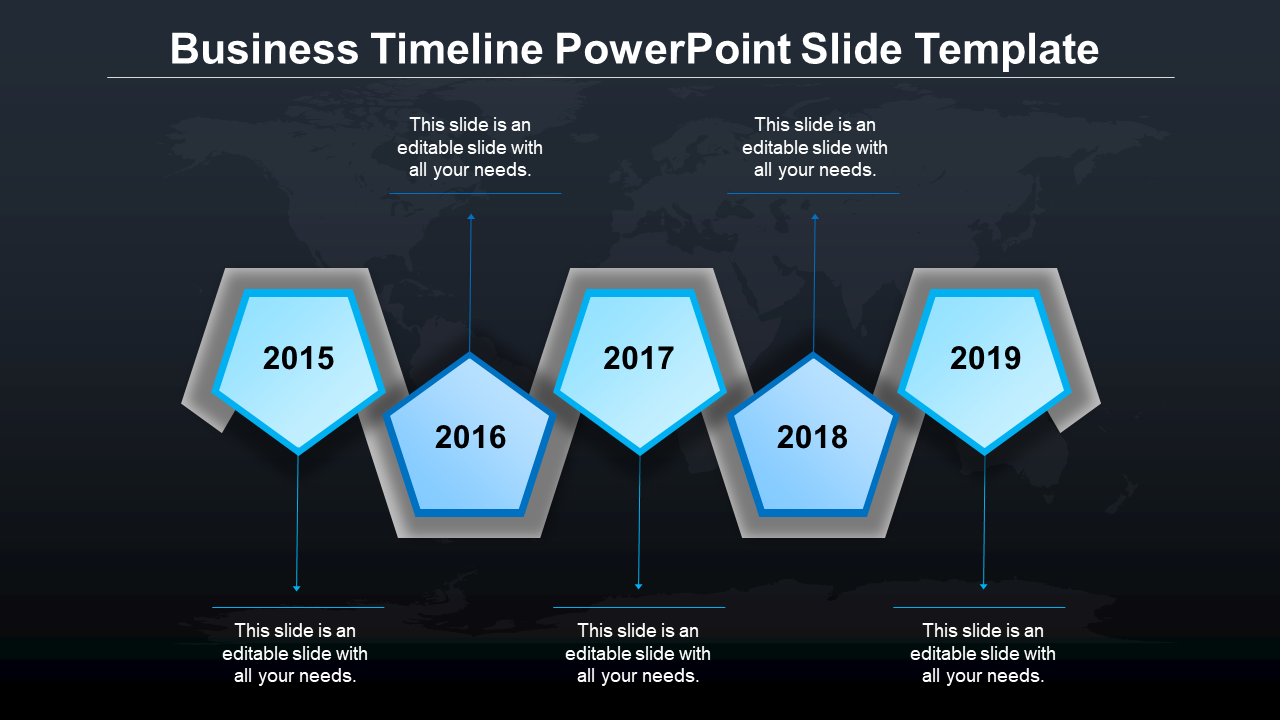timeline powerpoint slide template-blue-5